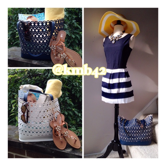 Handbags - Unique Reversible Laser Cut Tote