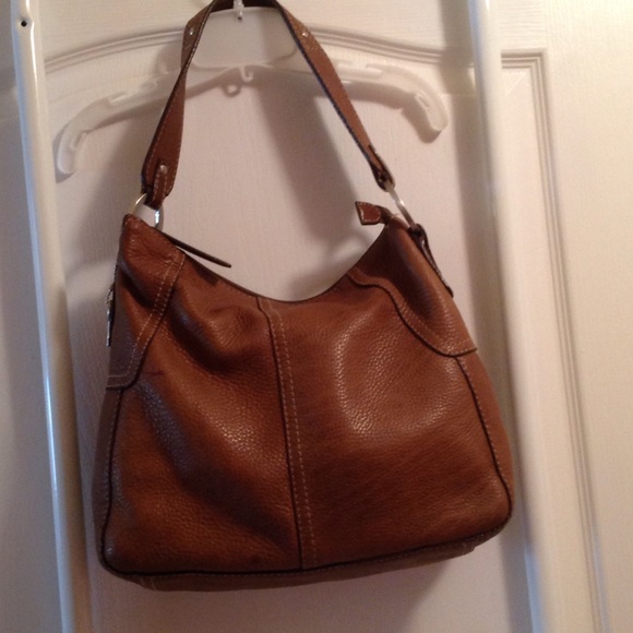 Beautiful leather hobo handbag