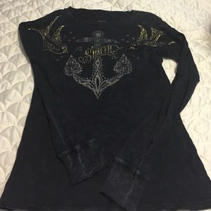 Black Sinful Henley