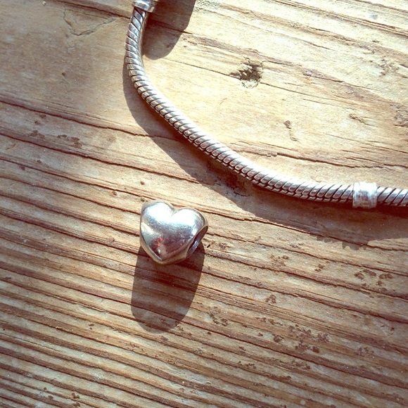 Pandora big smooth heart charm