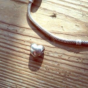 Pandora big smooth heart charm