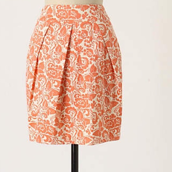 Anthropologie Dresses & Skirts - Anthropologie Woodblock Print Skirt