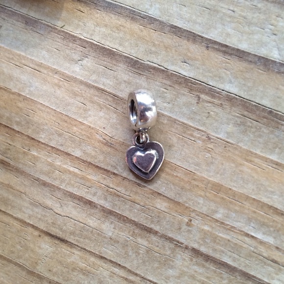 Pandora silver heart charm