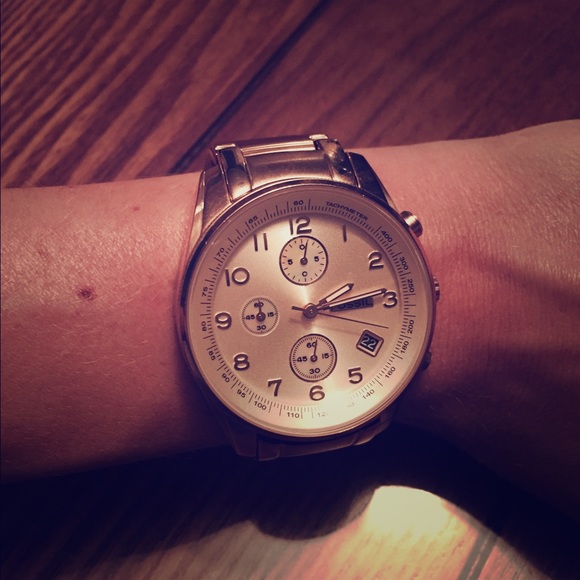 Women's Oversized Gold Watch