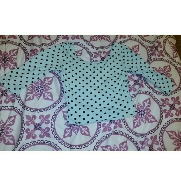 Sold ln vinted .Light blue crop Top