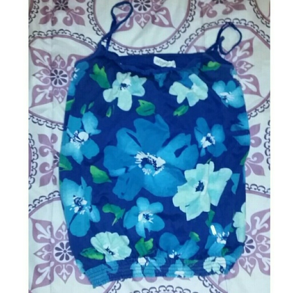 Blue Floral Top