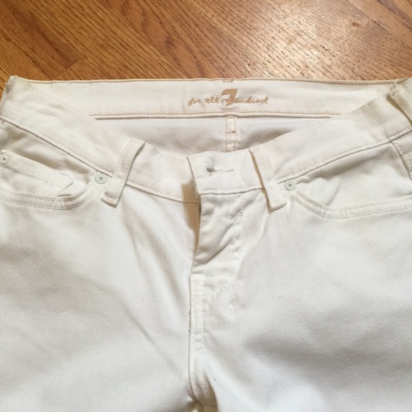White 7 for all mankind jeans