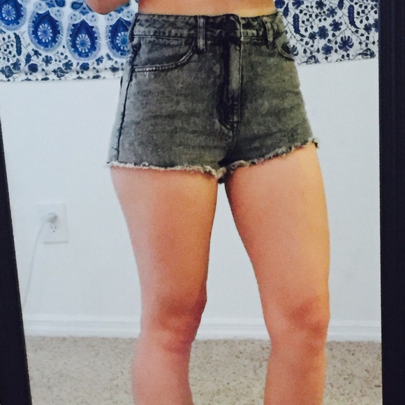 High-waisted shorts