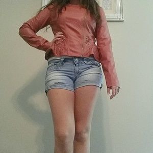 Maroon Peplum Jacket