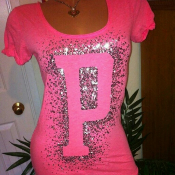 Pink Victoria's Secret sequin top