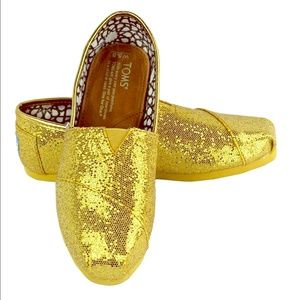 Rose Gold Glitter Toms