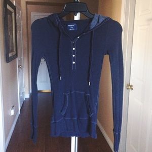 Navy Blue Sweater Hoodie