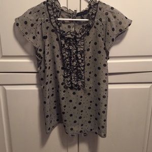Summer poka dot blouse