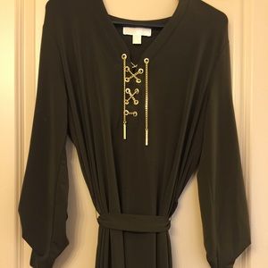 Micheal Kors dark green dress