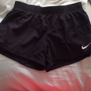 Nike shorts size m with spandex build in women's
