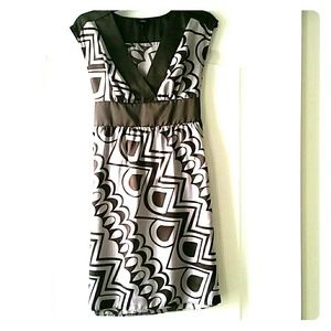 Brown and slate short dress