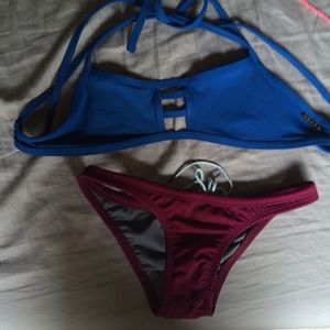 Jolyn Blue Misfit top VERY RARE, Cabernet bottoms