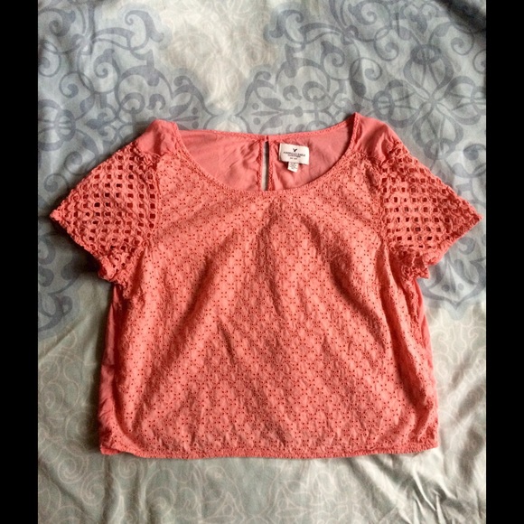 American Eagle Coral Color Top