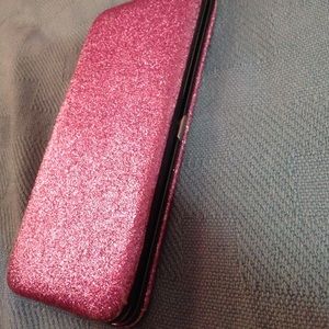 Pink sparkle wallet