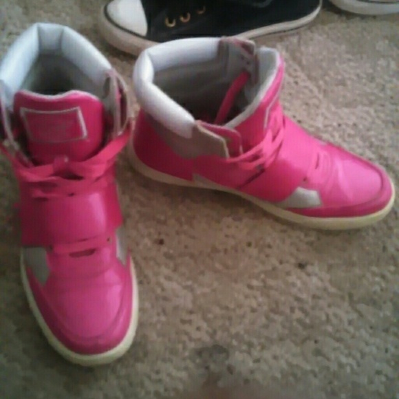 Hot pink coogi shoes