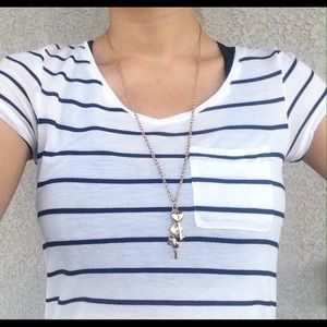 Forever 21 lock and key necklace