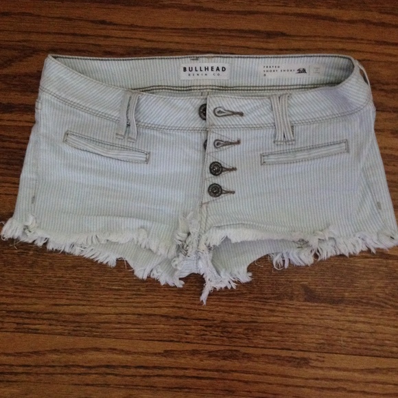 SALE Pacsun Pinstripe Button Down Short Shorts