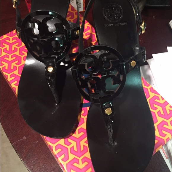 Tory Burch Holly-Patent Calf Sandal!