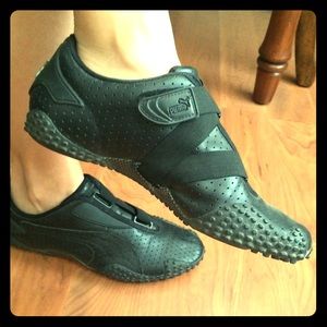 PUMA black leather shoes