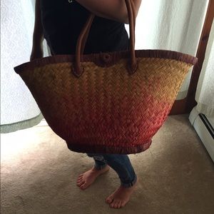 Straw beach bagð made in Madagascar Straw beach bagð made in Madagascar