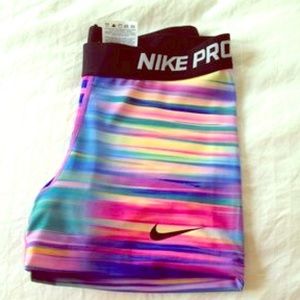 Rainbow Nike Pro shorts rare!