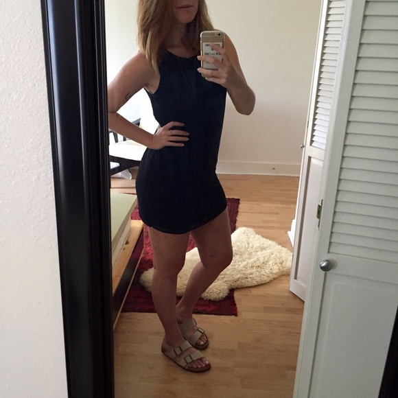 Flirty little black dress with crochet neckline - Picture 1 of 4