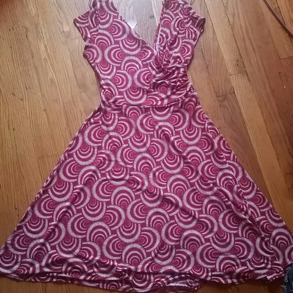 Beautiful red and white dress