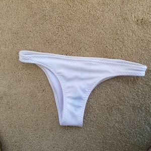 Lokini bikini white cheeky bottom small
