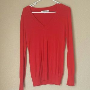 Long sleeve red sweater