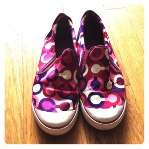 Pink Coach Slipon Shoes