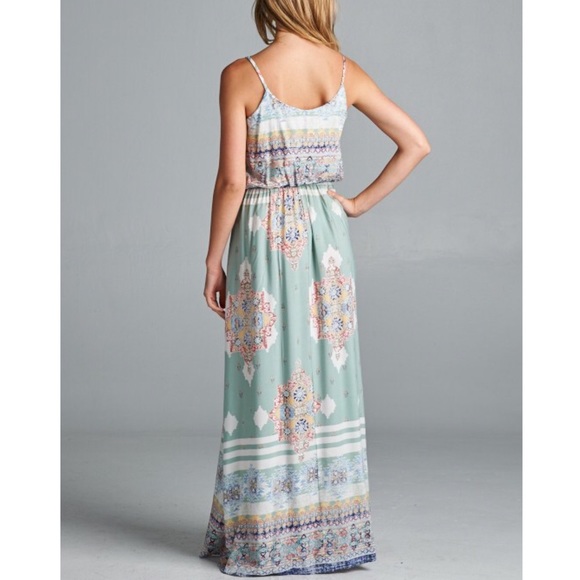 🆕The GAIA print tank dress - SAGE - Picture 3 of 4