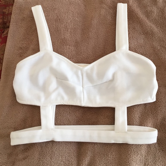 White cage bandeau