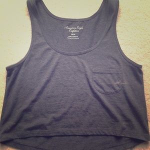 Grey crop top