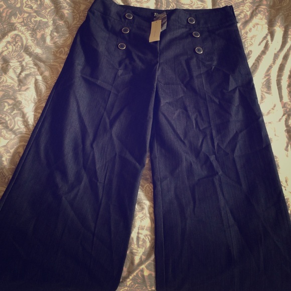 Sold****NEVER WORN*High waisted wide legged