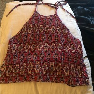 woven tribal crop top✨