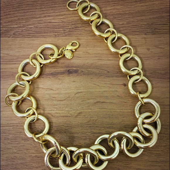 J. CREW | GOLD-PLATED CHAIN LINK NECKLACE