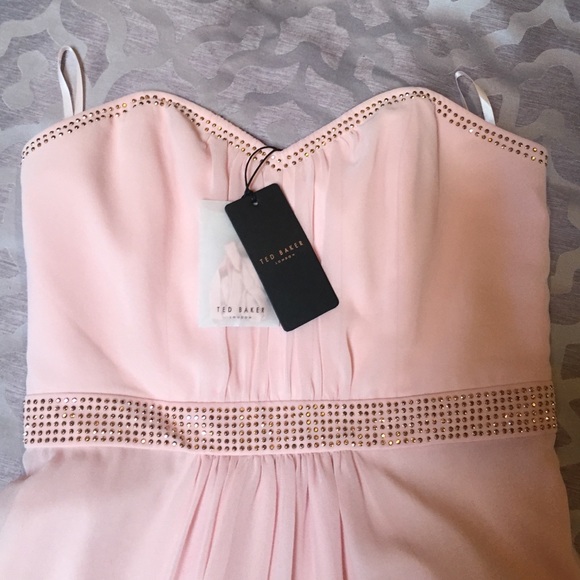 Ted Baker floor length chiffon gown/ maxi dress - Picture 2 of 2