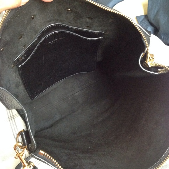 SOLD Sophie Hulme Black Pebbled Leather Zip Tote - Picture 3 of 4