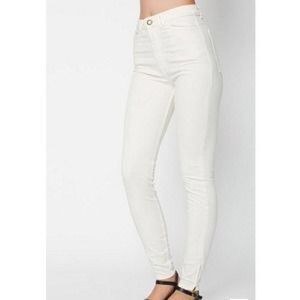 AA white four way stretch jeans