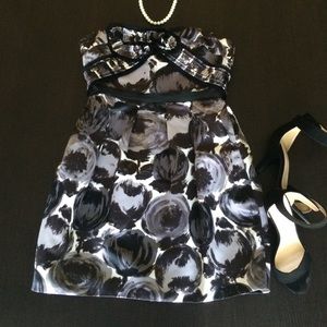 BCBGMaxAzria Strapless Cocktail Dress