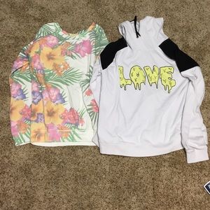 two pacsun sweatshirts