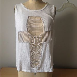 Edgy summer top by Rehab
