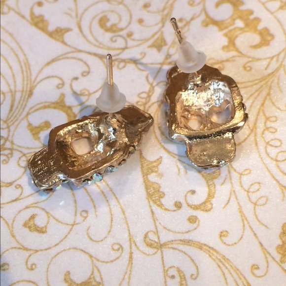 Sugar skull post earrings add to a bundle for $5. - Picture 3 of 4