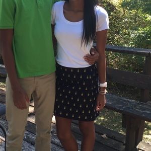 J. Crew Pineapple Print Skirt 0