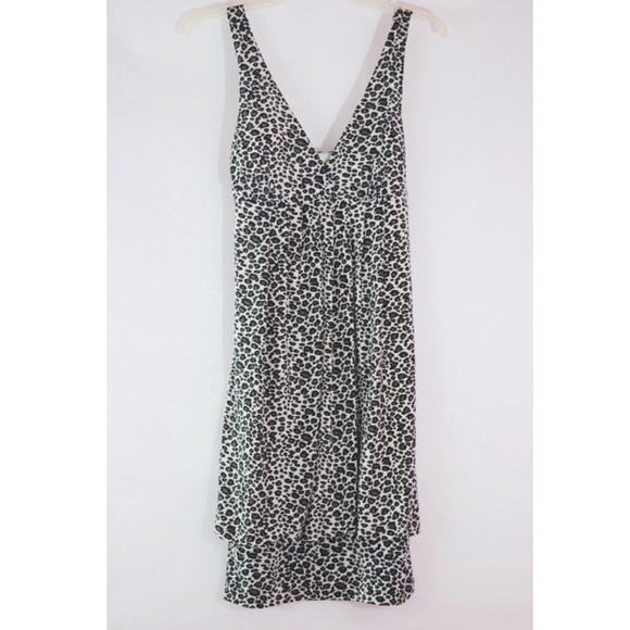🐆 Black & White Cheetah Dress ❤️